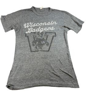 Vintage Wisconsin Badger T shirt, single stitch sleeve. Size M. college football